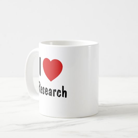 Mug I Love Research (Devant gauche)