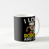 Mug I Love Robots And Cats Robotics Ai Ingénieur Kitty (Devant droit)