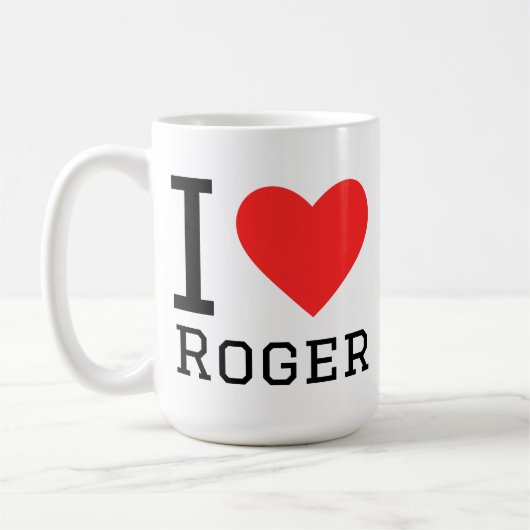 Mug I love roger (Gauche)
