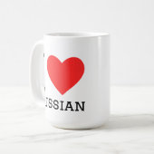 Mug I love Russian  (Devant gauche)