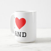 Mug I love sand (Devant gauche)