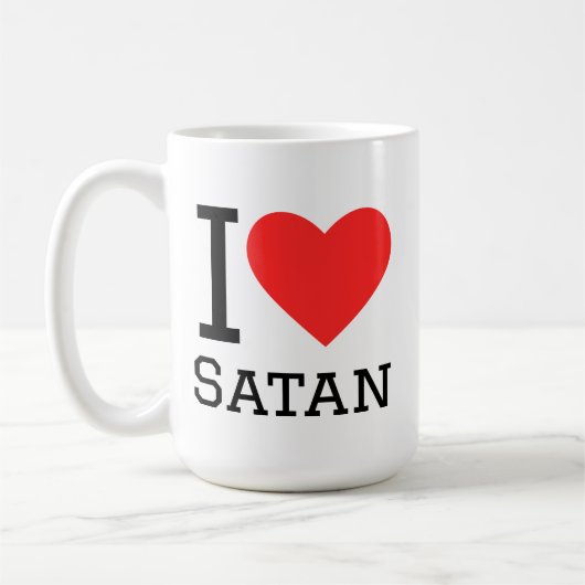 Mug I love satan (Gauche)