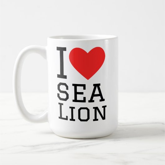 Mug I love sea leon (Gauche)