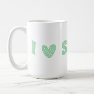 Mug I Love Simple" Conception Minimaliste De Texte Mut
