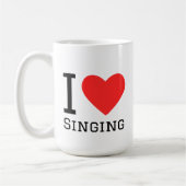 Mug I love singing (Gauche)