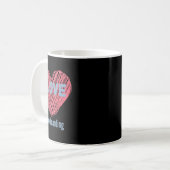Mug I Love Snowboard Heart Image (Devant gauche)