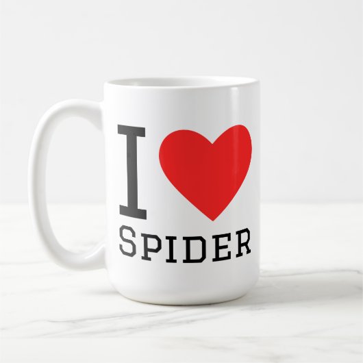 Mug I love spider (Gauche)