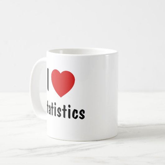 Mug I Love Statistics (Devant gauche)