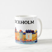 Mug I Love Stockholm Peinture | Voyage | Café (Devant droit)