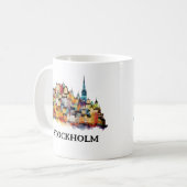 Mug I Love Stockholm | Suède | Café (Devant gauche)