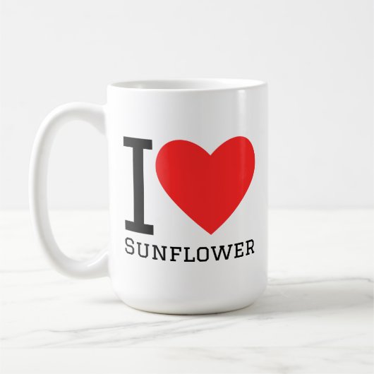 Mug I love sunflower (Gauche)