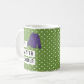 Mug I Love Sweater Météo Fun Pois blancs vert (Devant gauche)