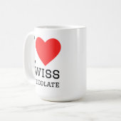 Mug I love Swiss chocolate (Devant gauche)