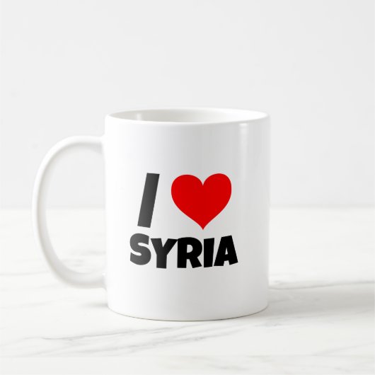 Mug I Love Syria Chrome (Gauche)