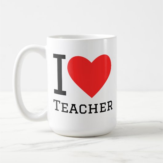 Mug I love teacher (Gauche)