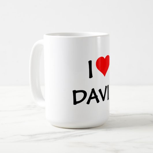 MUG "I LOVE _____" TEMPLATE--ADD YOUR OWN NAME (Devant gauche)