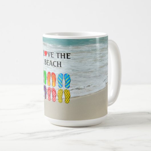 Mug I Love the Beach (Devant droit)