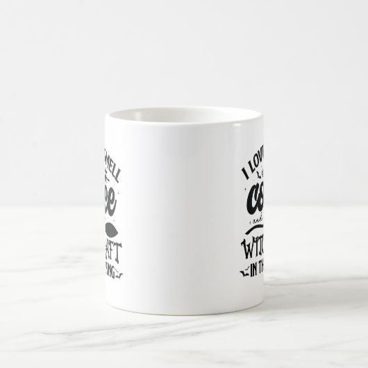 Mug I Love the Smell Coffee Funny Witch Halloween (Centre)