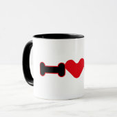 MUG I LOVE THE WORLD BY MASANSER PIXELAT (Devant gauche)