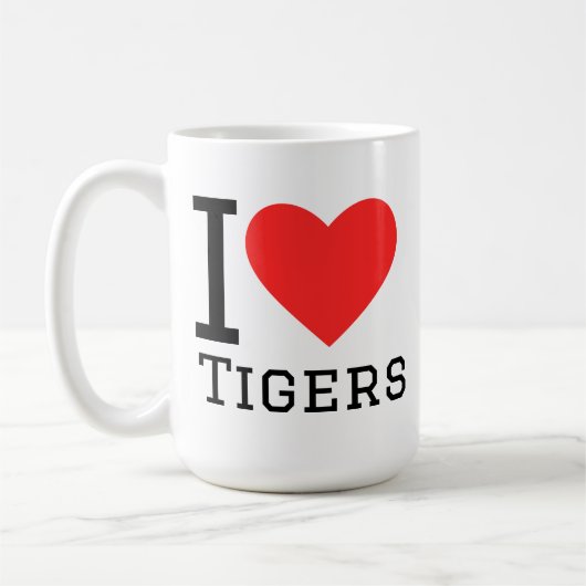 Mug I love tigers (Gauche)