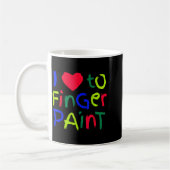 Mug I Love To Finger Paint Matching I'm Paint Couple V (Gauche)