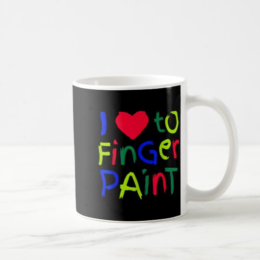 Mug I Love To Finger Paint Matching I'm Paint Couple V (Droite)