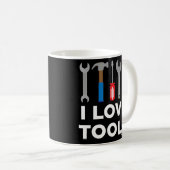 Mug I Love Tools Handyman et Carpenter (Devant droit)