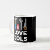 Mug I Love Tools Handyman et Carpenter (Devant gauche)