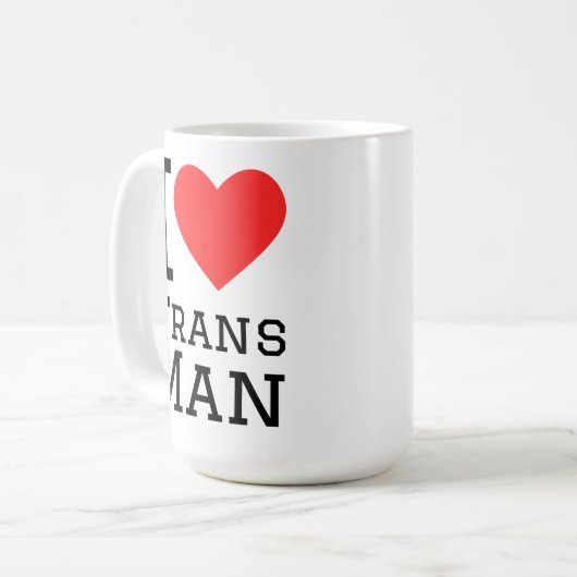 Mug I love trans man (Devant gauche)