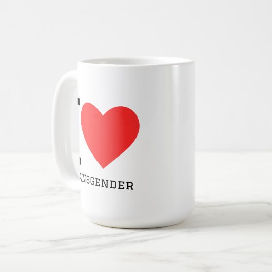 Mug I love transgender (Devant gauche)