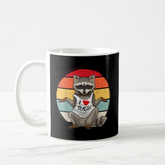 Mug I Love Trash Raccoon Racoon Trash Panda (Gauche)