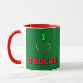 Mug I Love Trucks (camions TACO) (Gauche)