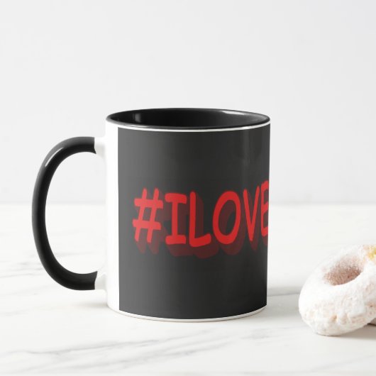Mug "#I LOVE UKRAINE" Belle conception. Commandez dès (Avec donut)