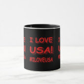 Mug "I LOVE USA" Sympa Expression Design. Commandez dè (Centre)