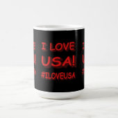 Mug "I LOVE USA" Sympa Expression Design. Commandez dè (Centre)
