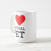 Mug I love virtual pet (Devant gauche)