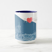 Mug I Love Volkovysk Biélorussie Architecture Cathédra (Centre)