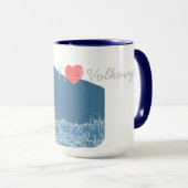 Mug I Love Volkovysk Biélorussie Architecture Cathédra (Devant droit)