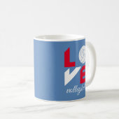 Mug I Love volleyball (Devant droit)