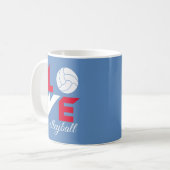 Mug I Love volleyball (Devant gauche)