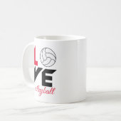 Mug I Love volleyball (Devant gauche)