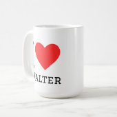 Mug I love walter (Devant gauche)
