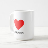 Mug I love weddings  (Devant gauche)