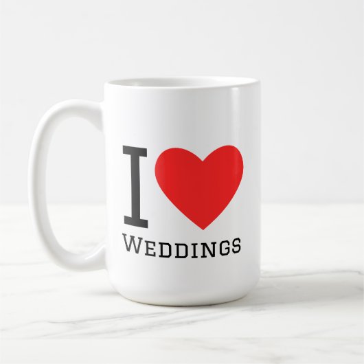 Mug I love weddings  (Gauche)