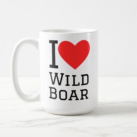 Mug I love wild boar (Gauche)