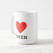 Mug I love women (Devant gauche)