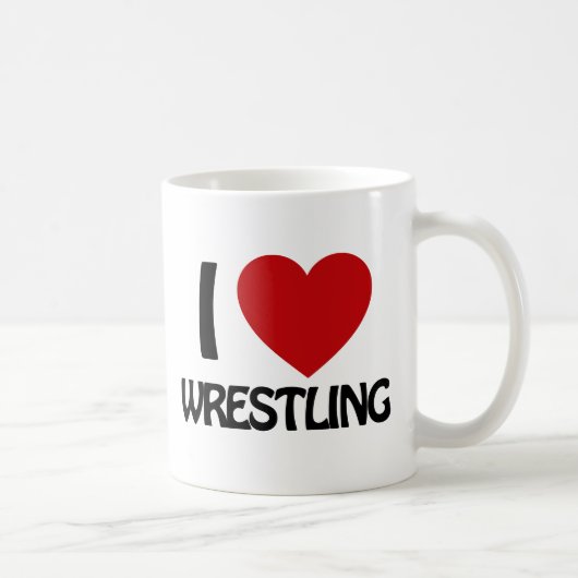 Mug I love WRESTLING (Droite)