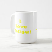 Mug I Love Yellow (Devant gauche)
