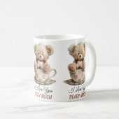 Mug I Love You Beary Much In Cup Postcard (Devant droit)