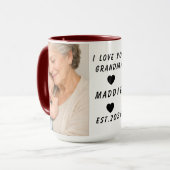 Mug I Love You Grandma | Grandparents Day (Devant gauche)